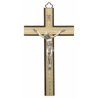 Kruisbeeld - 17 cm - Hout/Corpus Metaal 