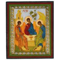 Ikoon 9 X 6 Cm Drievuldigheid 