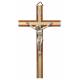 Croix Murale - 17 cm - Bois - Métal