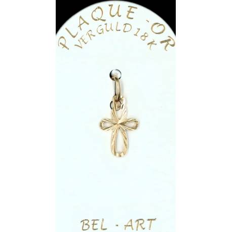 Kruisje Pl-Or - 13 X 10 mm 