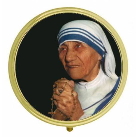 Pillendoosje - Moeder Theresa - Diam 6 cm 
