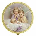 Pillendoosje - Twee Engelen + Kind - Diam 6 cm 