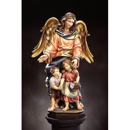 Statue 20 Cm Ange gardien couleur