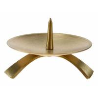 Bougeoir - Diam 11.5 cm - Laiton Doré