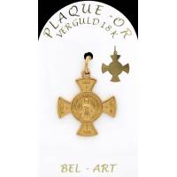 Schutskruisje K J Praag - 20 X 20 mm Pl - Or 