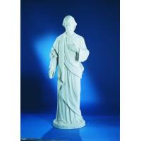 St Joseph 185 Cm - "Marbre" Blanc