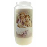 Luminaire 6J / blanc / 2 Anges + enfant