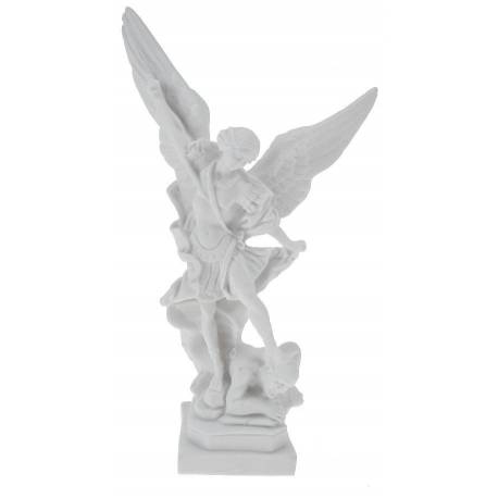 Statue 30 cm - St Michel - Blanc