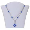 Collier-Dizaine Agathe Bleue 8Mm 