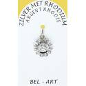 Médaille Argent Rhodié - Ange 13 mm