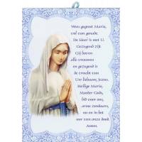 Cadre 14 X H19 cm - Wees Gegroet - Bleu