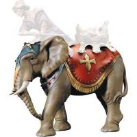 Elephant : crèche de Noël en bois Ulrich 15 cm