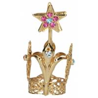 Hertogerkroon Metaal Verguld / Strass 3 Cm 