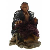 Santon Napolitain 08 Cm Femme Assise