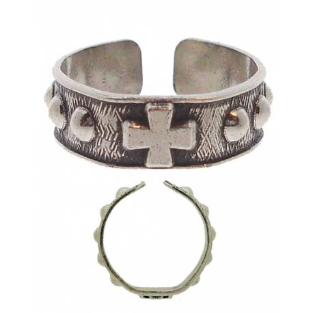 Bague-Dizainier - Lg 7 mm - Diam 1 - Métal Argenté