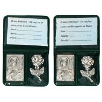 Etui double - Ste Rita + Rose + Texte