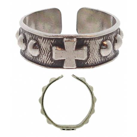 Bague-Dizainier - Lg 7 mm - Diam 2 - Métal Argenté