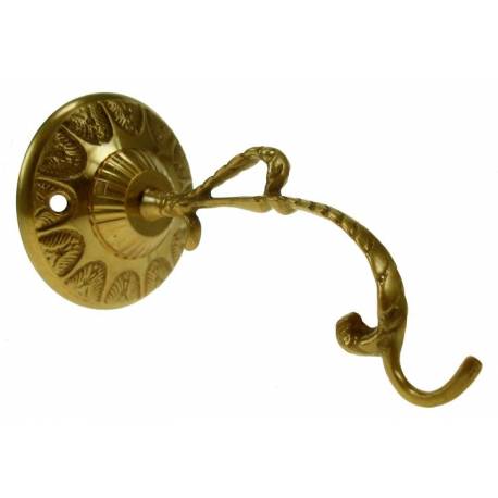 Crochet mural pour lampe Icone - laiton antique