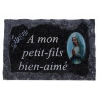 Plaque Cimetiere A Mon Petit-Fils Bien-Aime 9x14