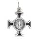 Croix St Benoît - 18 X 18 mm - Noir / Agté