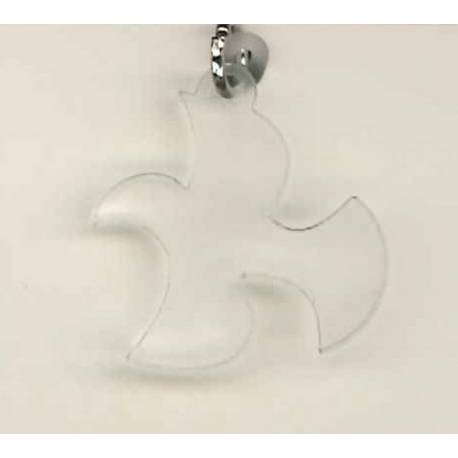 Pendentif sur cordon - Colombe blanc