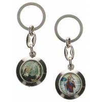 Porte-Clefs Ste Rita / St Christophe 80 X 30 Mm