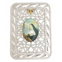 Cadre Métal nickelé - 5.5 X H 8 cm - Ste Rita