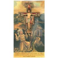 Croix St Damien -11x8cm +Bénédiction+Cello 22x12cm