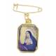 Broche + Médaille Ste Rita - Métal doré