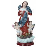 Statue 23 Cm - Marie qui défait les noeuds - Porcelaine