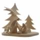 Creche/2 Sapins 06 Cm Naturel
