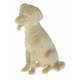Chien pour personnages de crèche de 17 cm bois naturel