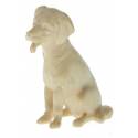 Chien pour personnages de crèche de 17 cm bois naturel