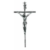Croix Murale 11 cm Métal nickelé