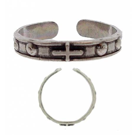 Bague-Dizainier - Lg 4 mm - Diam 1 - Métal Argenté