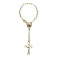 Tientje/auto Wit P. Pio 