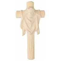 Croix Murale Bois Sculpté 11 Cm Naturel