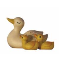 Bois Sculpte Canards 15 Cm