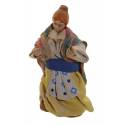 Santon Napolitain - 8 cm - Femme avec chignon