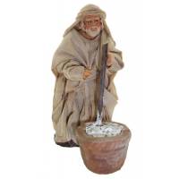 Santon Napolitain 08 Cm Homme Avec Chaudron