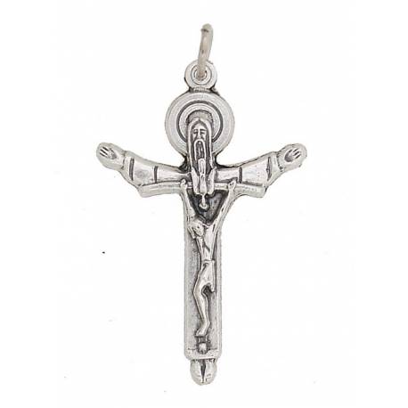 Croix Trinité - 32 mm - Métal Nickelé