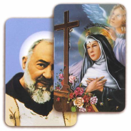 3D-Prentje - 8 X 5 cm - H. Rita / H. P. Pio 