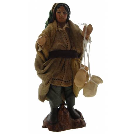 Santon Napolitain 08 Cm Porteur D'eau