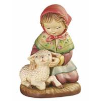 Bois Sculpte Bergere 15 Cm