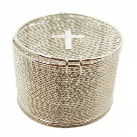 Doosje Rond Diam 6 cm - Metaal Verzilverd 