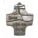 Croix Murale Bronze 08 Cm Jezus Wijst Ons De Weg