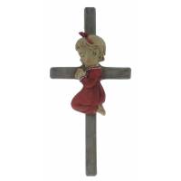 Croix Berceau - 15 cm - Fille