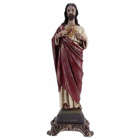 Statue 40 Cm Sacre Coeur De Jesus