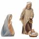 Heilige Familie 4 Delig : houtsnijwerk kerstgroep Komet 12 cm 