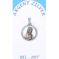 Médaille Argent - Banneux - 16 mm ajouré